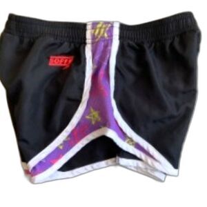 SOFFE Black & Grape Star-Accent Shorts Like New